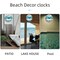 Beach Themed Blue Wall Clocks Battery Operated Silent Non-Ticking, Vintage Round Rustic Coastal Nautical Clock Decorative for Home Kitchen Living Room Office Bathroom Bedroom(10 Inch)
